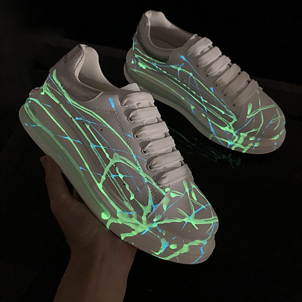 Thick-Soled White Men's Trendy Summer Sneakers Fashion Casual Shoes