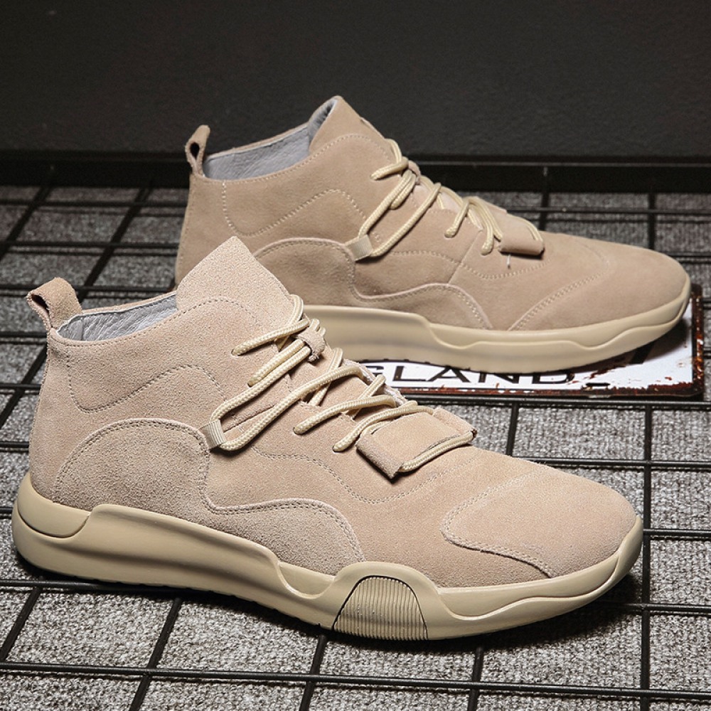 Trend Martin Boots Cow Suede Leather Men's Boots Low-Cut Tooling Casual Short Boots